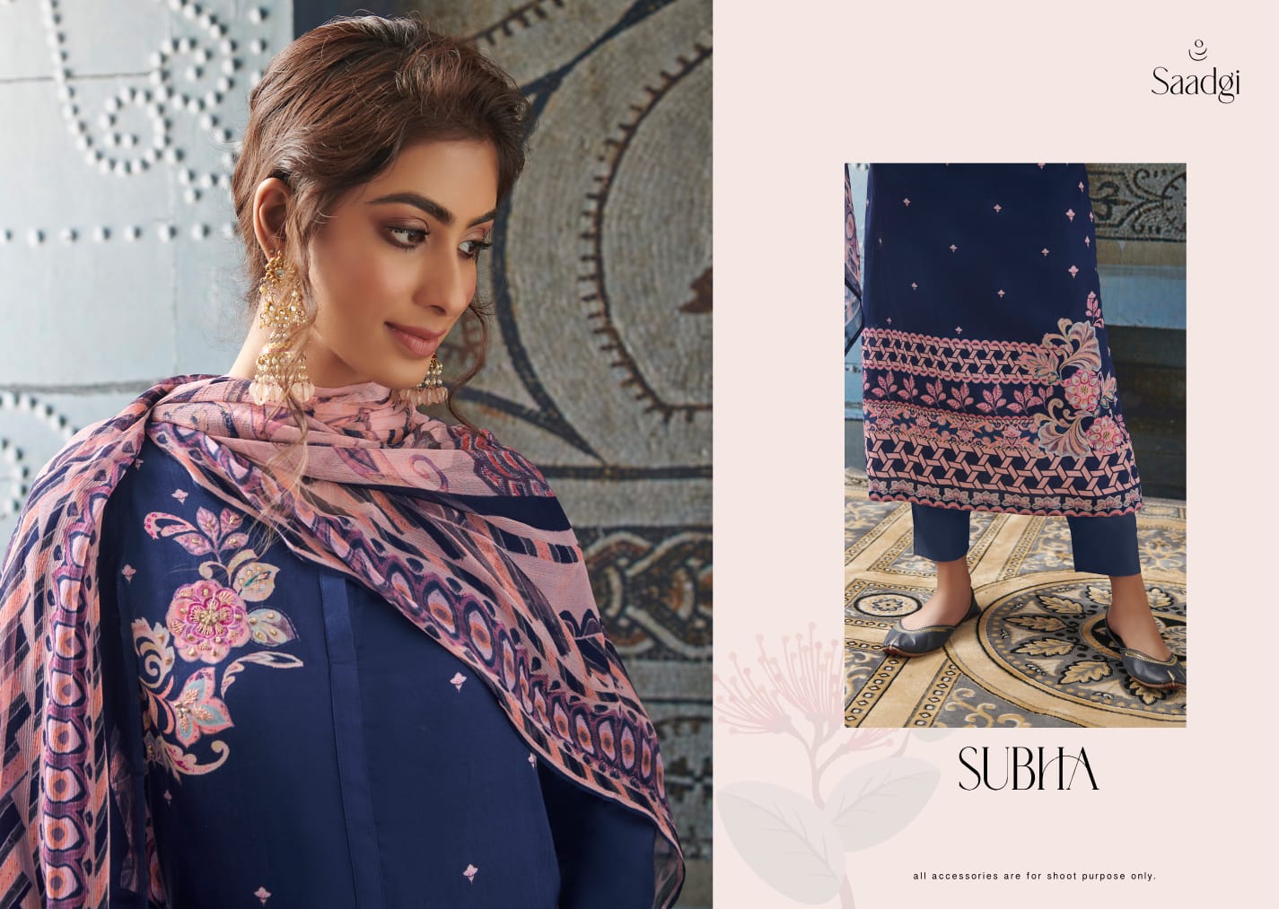 Subah Saadgi Jam Stain Designer Salwar Suits Catalog